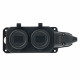 Розетка переносная 2-местная c/з Stekker RST16-2-44 250В 16А IP44 черный 50805