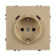 Механизм розетки с USB зарядкой Arlight SCT-NOBE-MUCC-SFPL-GD (230V, 16A) 061815