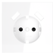 Накладка для розетки с заземлением и защитными шторками, с USB A+A Voltum S70 (белый глянцевый) VLS000901