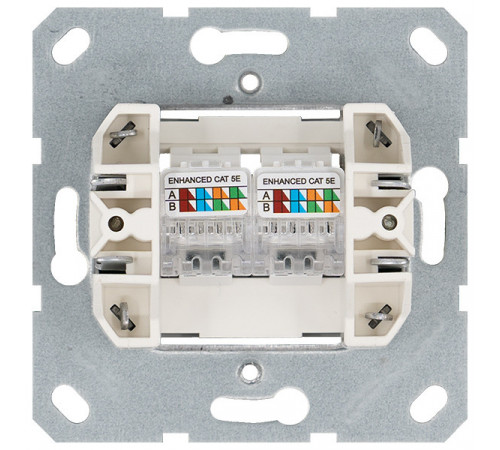 Интернет-розетка RJ45 двойная с накладкой, цвет Тауп Jasmart G6106T Интернет-розетка RJ45 двойная с накладкой, цвет Тауп Jasmart G6106T