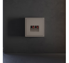 Накладка для розетки акустической 4-местной  Voltum S70 (капучино) VLS001514