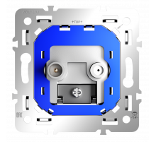 Механизм розетки телевизионной оконечной TV+SAT Voltum S70 VLS0604M