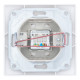 Розетка компьютерная RJ45 скрытой установки IP20, белая 