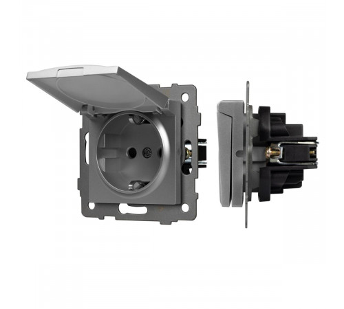 Механизм розетки влагозащищённый Arlight SCT-MCP-PL-GR-V (250V, 16A) 049836 Механизм розетки влагозащищённый Arlight SCT-MCP-PL-GR-V (250V, 16A) 049836