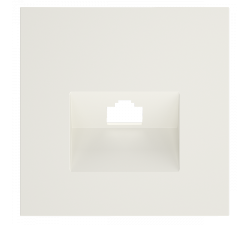 Накладка для розетки компьютерной RJ45 кат.6 Voltum S70 (хлопок) VLS001313