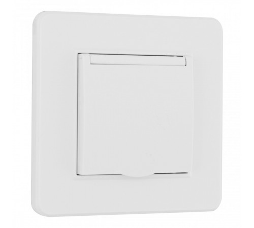 Комплект розетки с/з и шторками, защитной крышкой и рамкой Arte Milano SET16-1-41-1 white Комплект розетки с/з и шторками, защитной крышкой и рамкой Arte Milano SET16-1-41-1 white