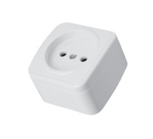 Розетка накладная 1-местная Stekker Basic PST10-501-20 50074