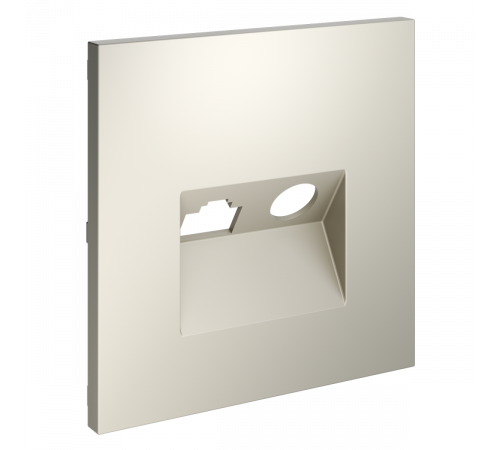 Накладка для розетки TV+RJ45 кат. 6 Voltum S70 (кашемир) VLS002703