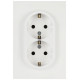 Розетка Эра Arktik 16-2104-08 двойная с заземлением 2X2P+E Schuko 16А-250В белый матовый Б0070451