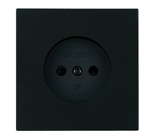 Розетка 1-местная с защитной шторкой (механизм) Stekker б/з Мия 250В 16А RST16-3109-05 черный бархат 50453