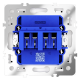 Розетка акустическая Voltum S70 VLS060303