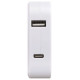 Разветвитель электрический Эра SPF-2-FL-USBC поворотный на 2 розетки + 2USB A+C 10А белый Б0069090