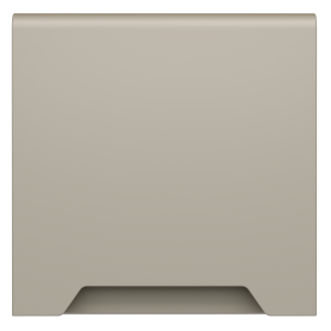 Накладка для розетки с заземлением, защитными шторками и крышкой Voltum S70 (кашемир) VLS000803