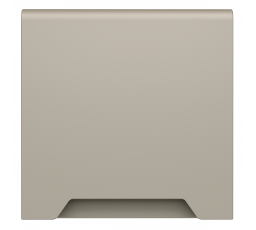 Накладка для розетки с заземлением, защитными шторками и крышкой Voltum S70 (кашемир) VLS000803