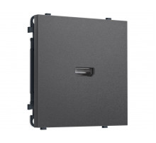 Комплект механизма розетки HDMI 2.1 SIGMA Антрацит серый 30V/900MS 4K-120HZ 8K-60Hz QUANT PRO Ambrella Volt MS664030 (SP6640, PR223)