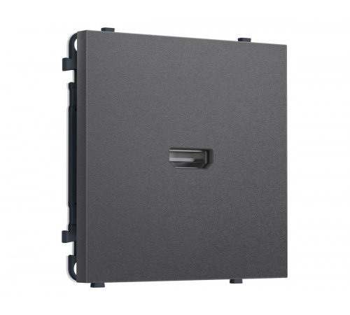 Комплект механизма розетки HDMI 2.1 SIGMA Антрацит серый 30V/900MS 4K-120HZ 8K-60Hz QUANT PRO Ambrella Volt MS664030 (SP6640, PR223)