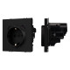 Механизм розетки с USB зарядкой Arlight SCT-NOBE-MUCC-SFPL-BK (230V, 16A) 061813