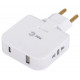 Разветвитель электрический Эра SPF-2-FL-USBC поворотный на 2 розетки + 2USB A+C 10А белый Б0069090