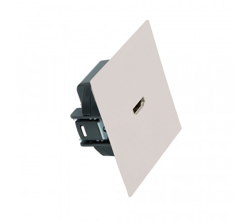 Розетка HDMI 2.0 Type A Stekker Мия RST00-3118-08 пудровый жемчуг 50829