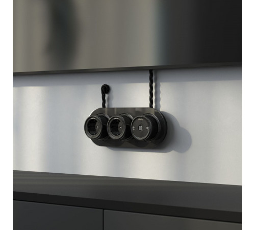 ТВ розетка Werkel (черный) Ретро W5683008 4690389166778 a051449