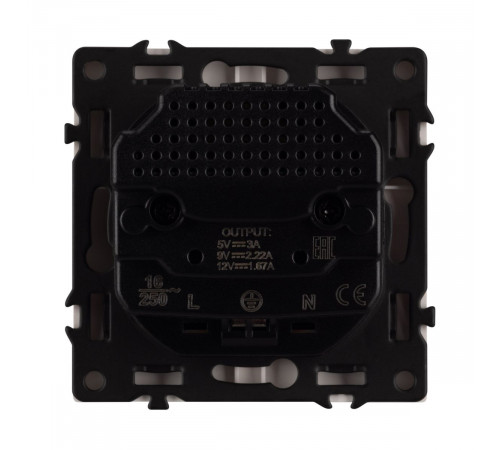 Механизм розетки с USB зарядкой Arlight SCT-NOBE-MUCC-SFPL-GD (230V, 16A) 061815