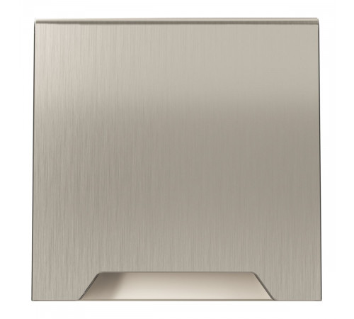 Накладка для розетки с заземлением защитными шторками и крышкой S70 Metal (никель) Voltum VLSM000811