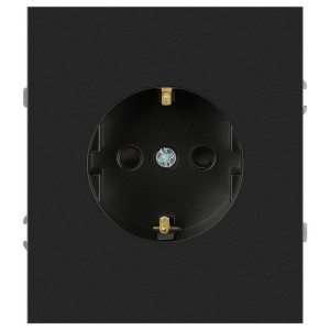 Розетка Эра Arktik 16-2102-05 с заземлением 2P+E Schuko со шторками 16А-250В антрацит Б0070428
