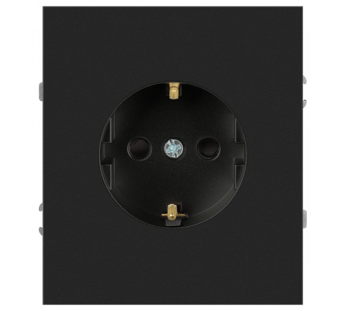 Розетка Эра Arktik 16-2102-05 с заземлением 2P+E Schuko со шторками 16А-250В антрацит Б0070428