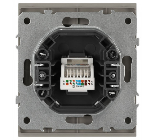 Розетка Эра Arktik 16-3107-07 информационная RJ45 титан Б0070480