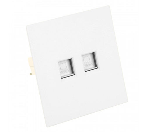 Розетка компьютерная 2-местная RJ-45 (механизм) Stekker Мия RST00-3111-01 50437