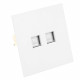 Розетка компьютерная 2-местная RJ-45 (механизм) Stekker Мия RST00-3111-01 50437