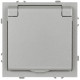 Розетка Эра Galaxy 15-2103-03 c заземлением 2P+E Schuko со шторками с крышкой 16А-250В IP20 алюминий Б0070662