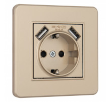 Розетка Arte Milano SET16-1-47-1 shampan