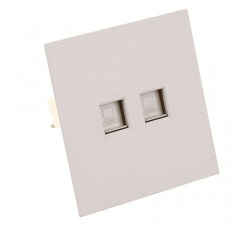 Розетка компьютерная 2-местная RJ-45 (механизм) Stekker Мия RST00-3111-08 50481