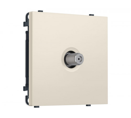Комплект механизма TV розетки SAT SIGMA Бежевый матовый 5-2400MHz 3.5dB QUANT PRO Ambrella Volt MS333050 (SP3330, PR215)