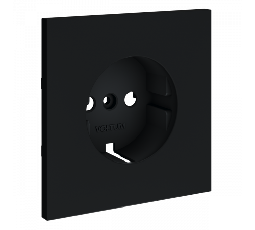 Накладка для розетки с заземлением Voltum S70 (графит) VLS000607