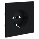 Накладка для розетки с заземлением Voltum S70 (графит) VLS000607
