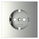 Накладка для розетки с заземлением Voltum S70 (сталь) VLS000605