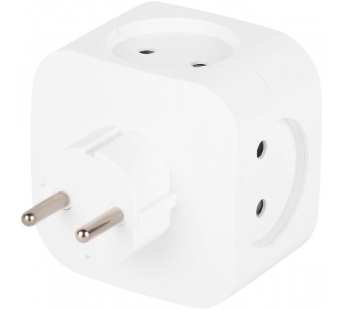 Разветвитель электрический ЭРА SP-4-3USBAC-W на 4 розетки + 3 USB A+C со шторками 10А белый Б0069083