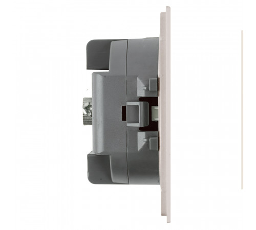 Розетка телевизионная 1-местная (механизм) 75 Ом 5-862МГц Stekker Мия RST00-3108-08 пудровый жемчуг 50479