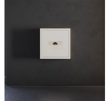 Накладка для розетки компьютерной RJ45 кат.6 Voltum S70 (хлопок) VLS001313