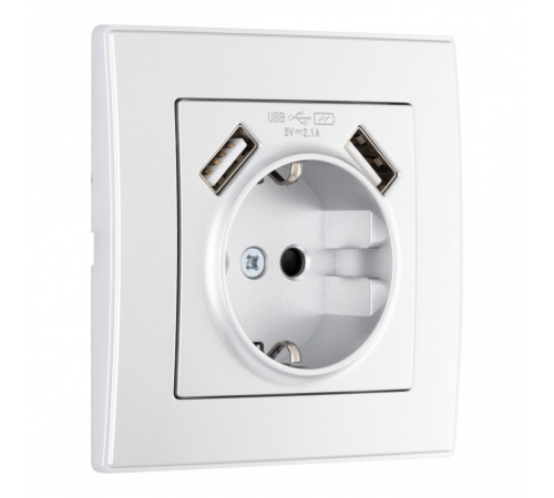 Комплект розетки с/з и шторками + USB и рамкой Arte Milano SET06-1-47-1 silver Комплект розетки с/з и шторками + USB и рамкой Arte Milano SET06-1-47-1 silver