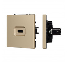 Розетка HDMI софт-тач золотой песок Arlight SCT-MHD1-SFPL-GD 061843(1)