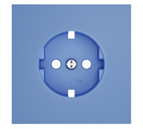Накладка для розетки с заземлением Voltum S70 (деним) VLS000615