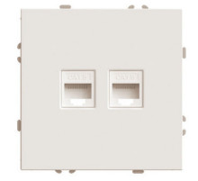 Розетка компьютерная 2-местная RJ-45 (механизм) Stekker Эмили RST00-5111-08 кашемир soft touch 49900