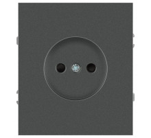 Розетка Эра Arktik 16-2106-06 без заземления 2P 16А-250В графит Б0071678