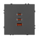 Механизм розетки с быстрой USB зарядкой Arlight SCT-NOBE-MUACC-SFPL-FC-GR (65W, QC3) 061837