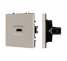 Механизм HDMI розетки Arlight SCT-NOBE-MHD1-SFPL-CA (Кашемир) 061842
