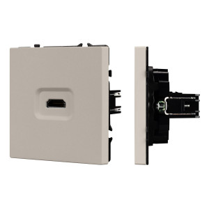 Механизм HDMI розетки Arlight SCT-NOBE-MHD1-SFPL-CA (Кашемир) 061842