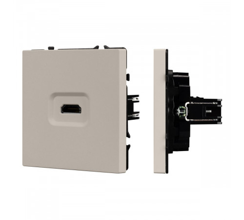 Механизм HDMI розетки Arlight SCT-NOBE-MHD1-SFPL-CA (Кашемир) 061842